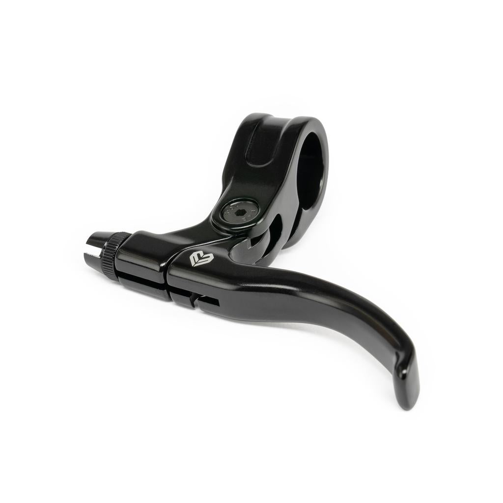 The Eclat Sniper V2 U Brake Lever, shown in black on a white background, features a curved handle, mounting bracket, and displays the brand logo near the pivot point.