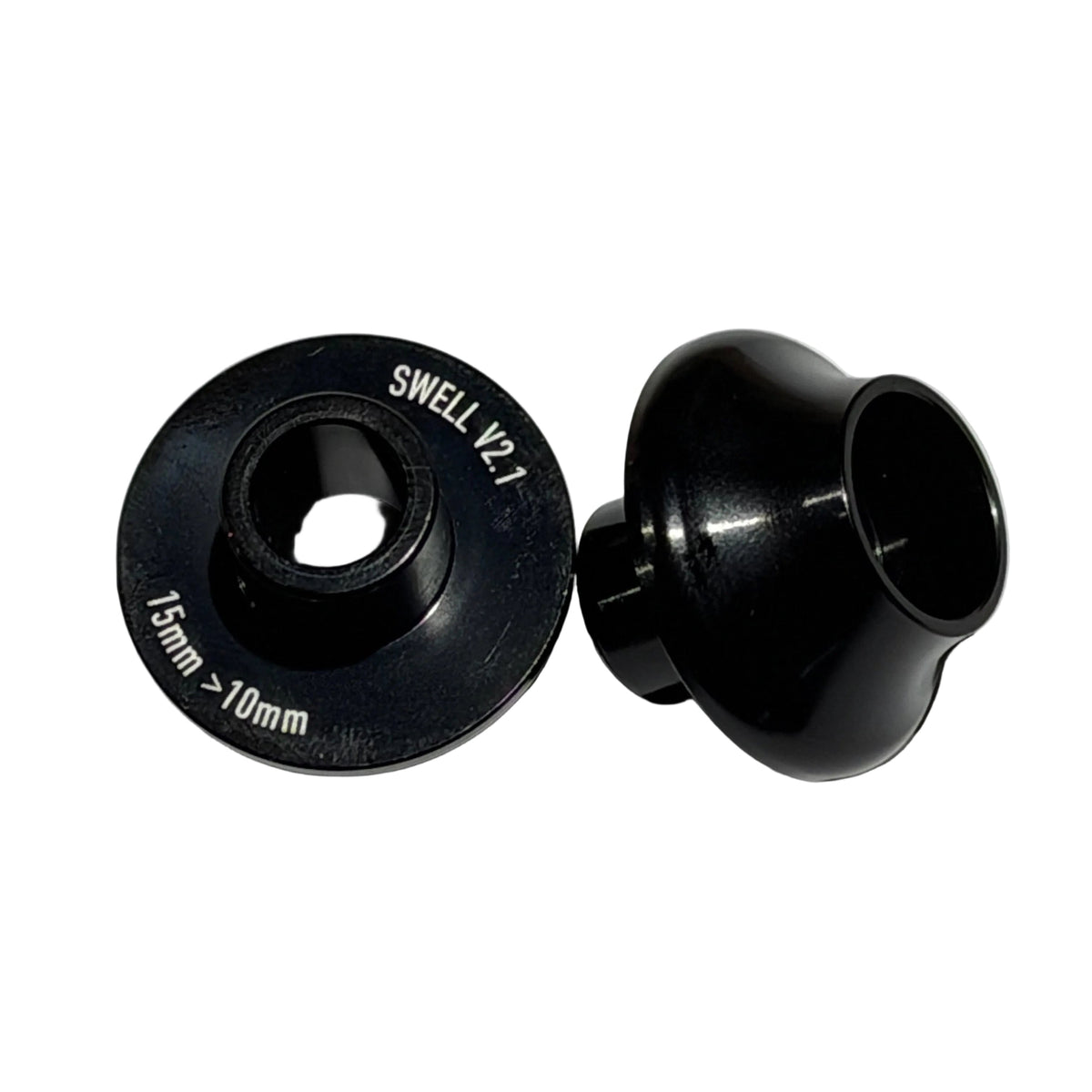 Two black metal adapters labeled “Inspyre Concord V3 10-15mm Dropout Adapters” with “15mm > 10mm” text, designed for use with 15mm frames or Concord V3 frame dropouts, shown on a white background.