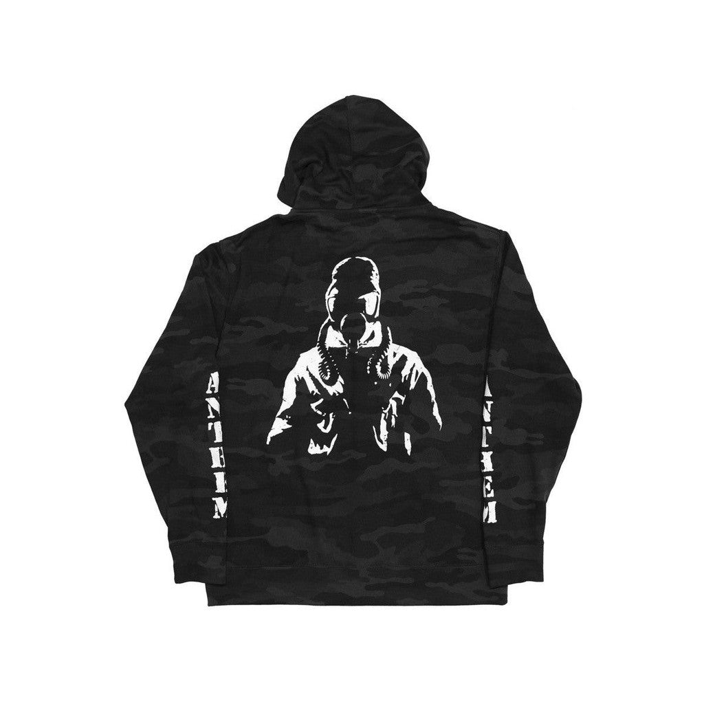 Anthem Zip Up Hoodie / Black Camo / XL