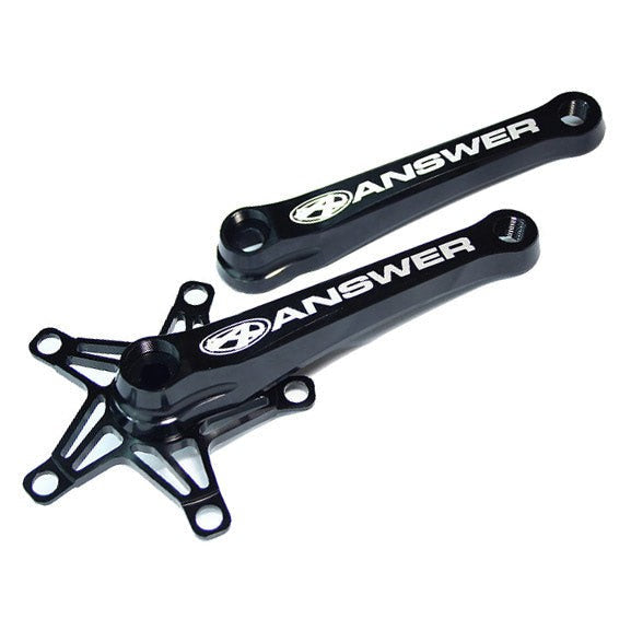 Answer Alumilite Mini Cranks  / Black / 165mm