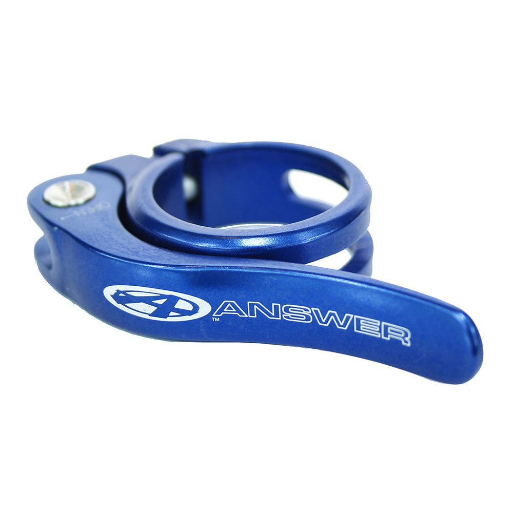 Answer Pro Q/R Seat Post Clamp  / Blue / 31.8mm