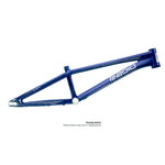 The Radio Raceline Quartz Disc Pro XXXL Frame is a blue bicycle frame with "Rapid" and "Quartz" labels, featuring a lightweight alloy design. Please note: Final product appearance may vary.