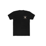 The S&M Pondfest 2024 T-Shirt is a black short-sleeve tee with a small crossed axes and skull graphic on the left chest—your perfect adventure shirt and this year's must-have Pondfest tee.