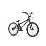 A black and blue Radio Xenon Expert BMX race bike.