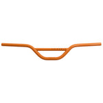 Orange Fairdale MX-4 Bars, a BMX-style chromoly handlebar with a rise and crossbar, isolated on a white background.