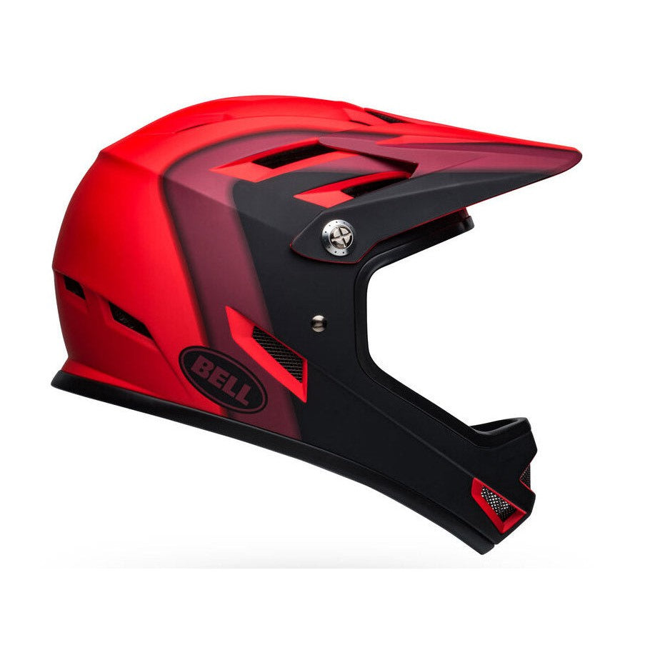 Bell Sanction Matte Red/Black Presences Helmet  / Matte Red/Black / M