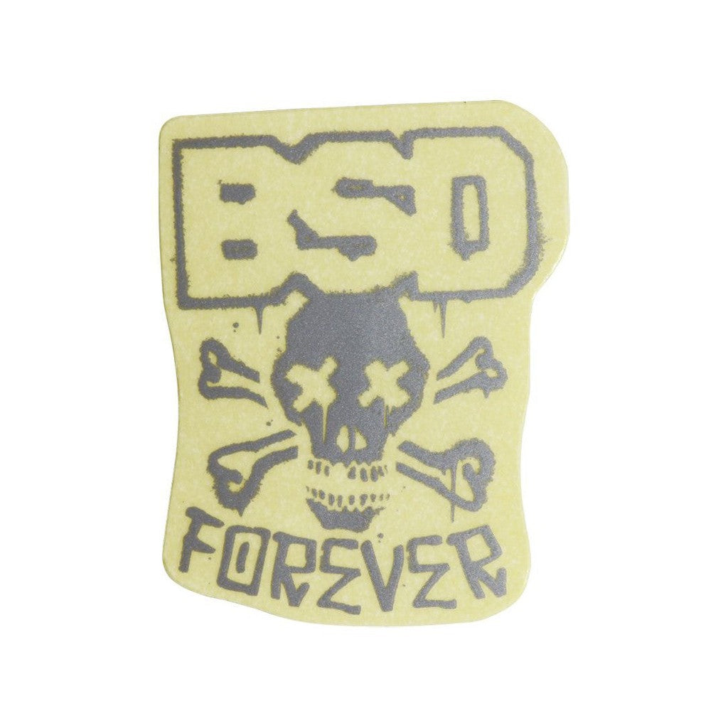 BSD Classic Logo Sticker / Grey