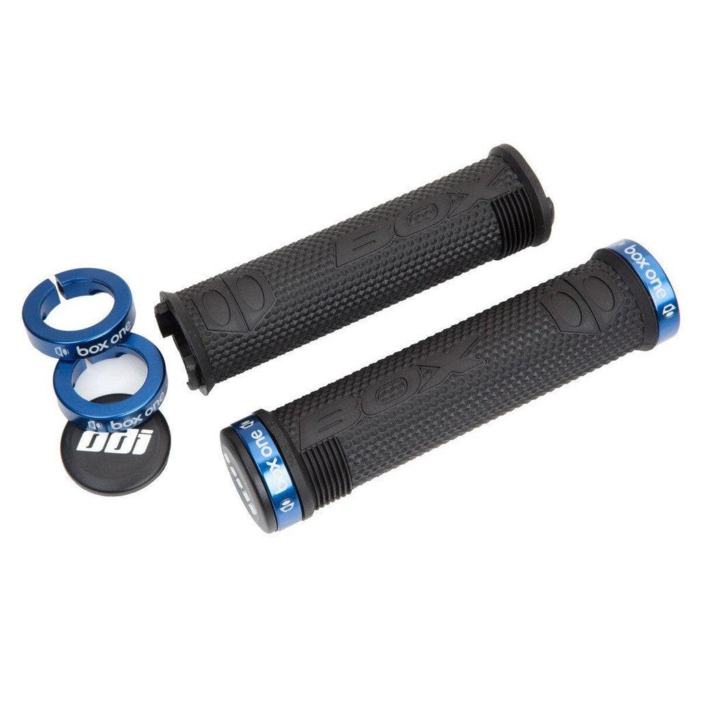 BOX One Hex Lock-On Grips / Black/Blue