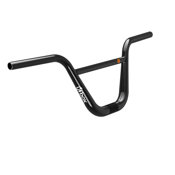 A black oversized Box One Chromoly Bars handlebar on a white background.