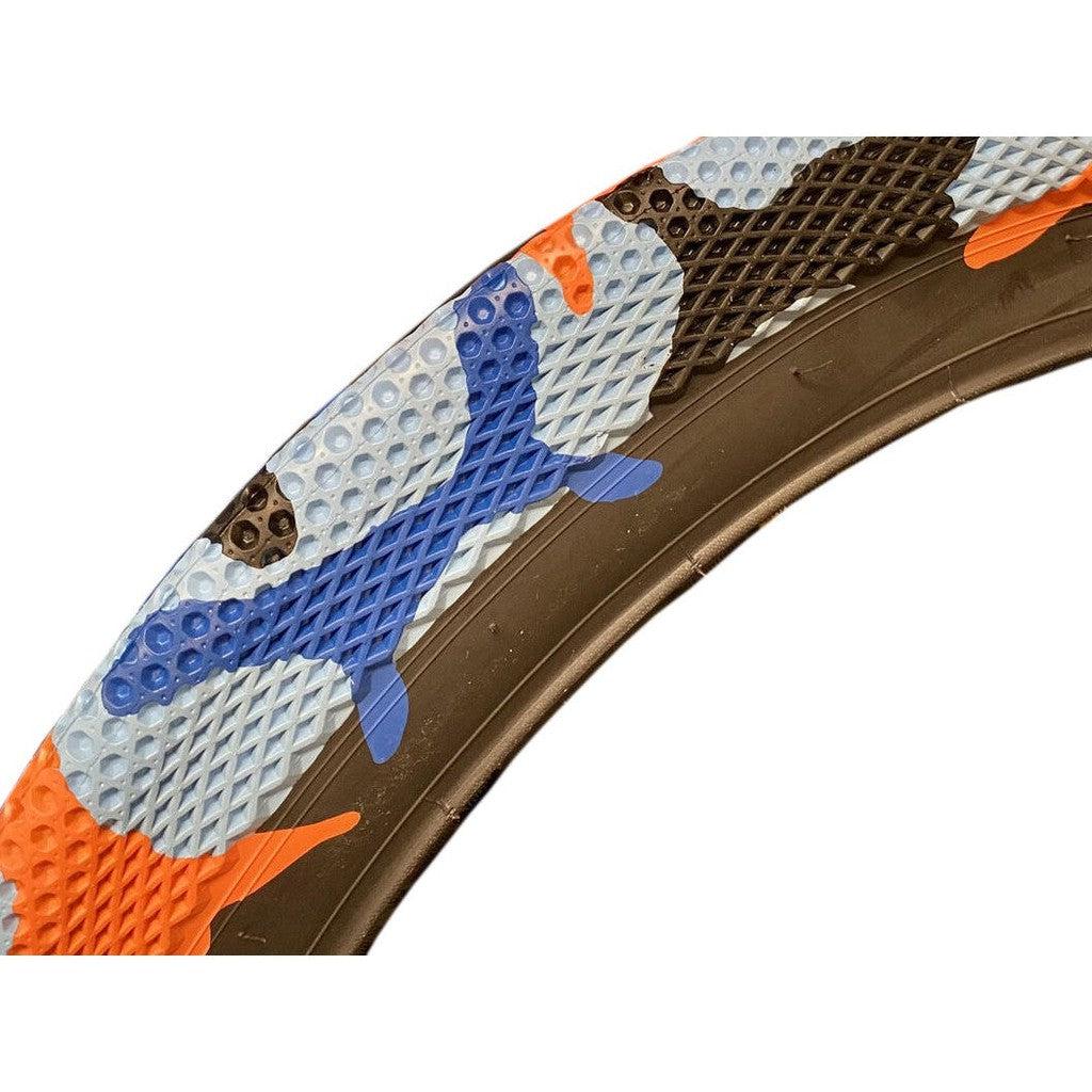 Cult X Vans Waffle 20 Inch Tyre (Each) / Blue/Orange Camo / 20 x 2.4