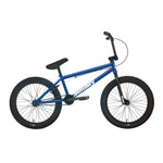 The Sunday Blueprint 20 inch Bike features a blue frame with "Sunday" branding, black tires, and a black seat. Shown side-on against a white background, it’s an excellent choice for those seeking a quality beginner BMX bike.
