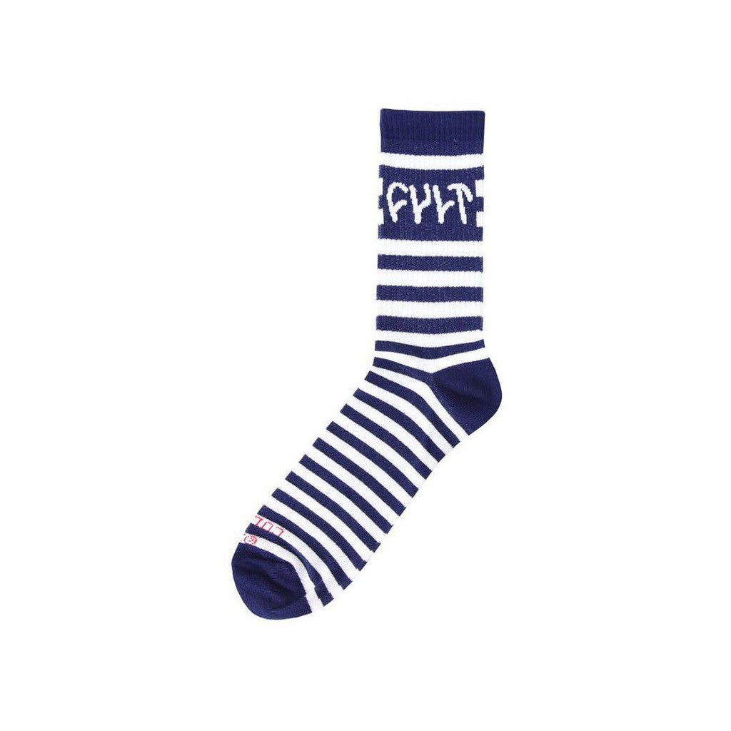Cult Socks / Stripe / White