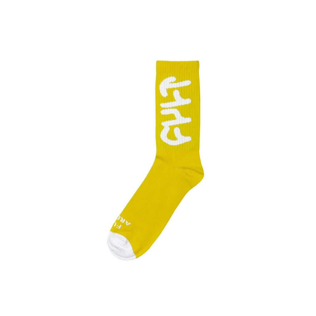 Cult BMX Big Logo Socks / Gold / One Size