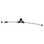 The Salt AM Straddle Cable and Hanger features rubber boots and a metal guide tube, designed to route brake cables on bike brakes or V-brake systems for smooth brake straddle alignment.