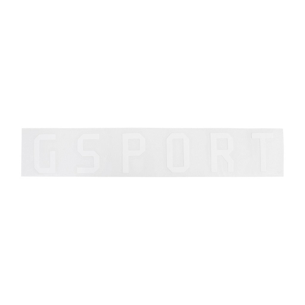 A white "G-Sport Rim Decal" features the embossed text "GSPORT" in large, capital letters, evoking the sleek style of G-Sport rims.
