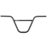 BSD Roastin Bars (Tam Roulston), black chromoly BMX handlebars with a BSD logo at the center, 10-inch rise, styled after Tam Roulston’s design, shown on a white background.
