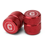 Cinema Alloy Valve Caps / Red