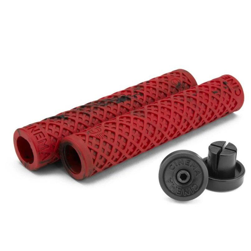 Cinema Interlace Grips / Black/Red Splash