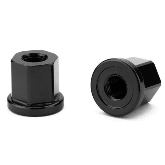 Cinema 7075 Axle Nuts (Pair) / Black / 3/8 x 26tpi