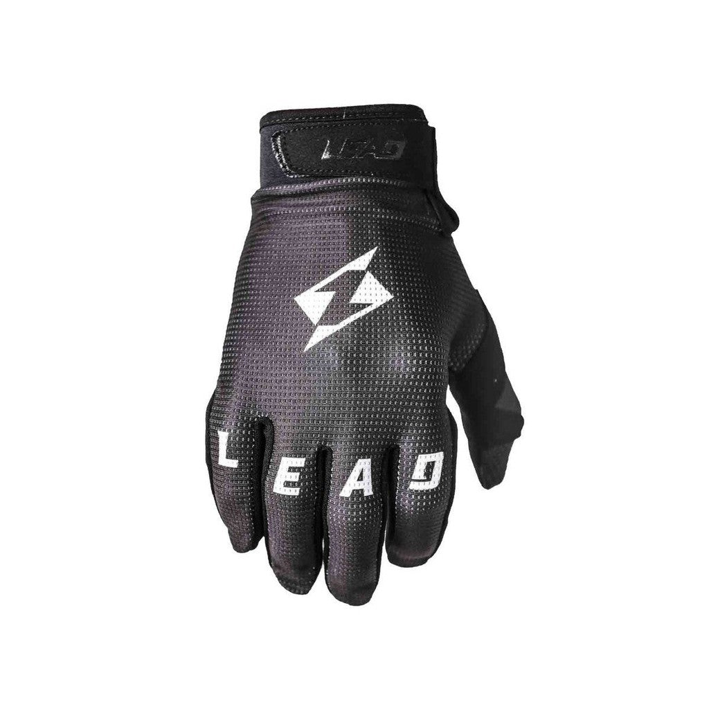 Lead Racewear Gloves / Black/White / M