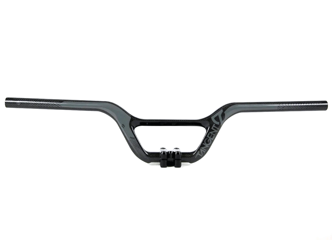 Tangent Expert Carbon Bars / Black/Grey / 6.5 inch  / 22.2mm Clamp