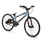 The Chase Edge Micro 18 Bike (2026) is a light blue and black BMX race bike featuring a lightweight 6061 aluminum frame, thin tires, flat handlebars, no kickstand, shown from a front-side angle.