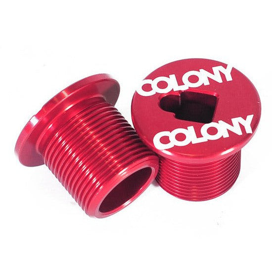 Colony Fork Pre Load Bolt / Red / M24 Thread