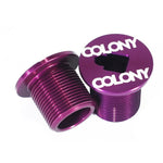 Colony Fork Pre Load Bolt / Purple/ M25 Thread