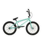 The Academy Trooper 20 Inch Bike is a teal youth BMX with black tires, seat, and handlebars. "ACADEMY" is printed in white on the frame—an ideal choice for young riders trying their first BMX bike.