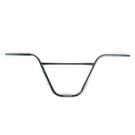 The Colony Guardian Bars are chrome BMX handlebars featuring a crossbar and knurled 4130 chromoly center, shown isolated on a white background.