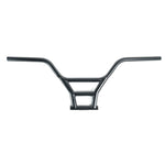 The Colony Prody Kue V2 Bars are black BMX handlebars with a 5-piece design and durable 4130 CrMo tubing, featuring classic crossbar and uprights, shown against a white background.