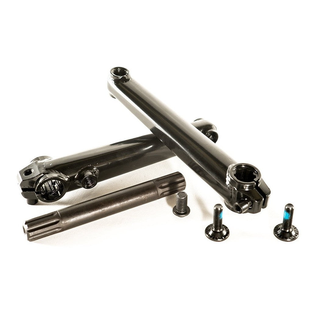 Family BMX Pro Cr-mo 3pce Tubular Cranks Set / Black / 170mm