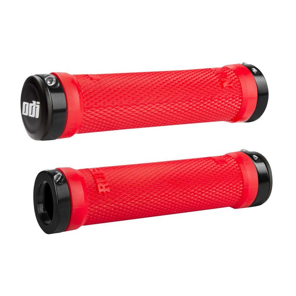 ODI Ruffian Lock-on FL Grip / Red/Black