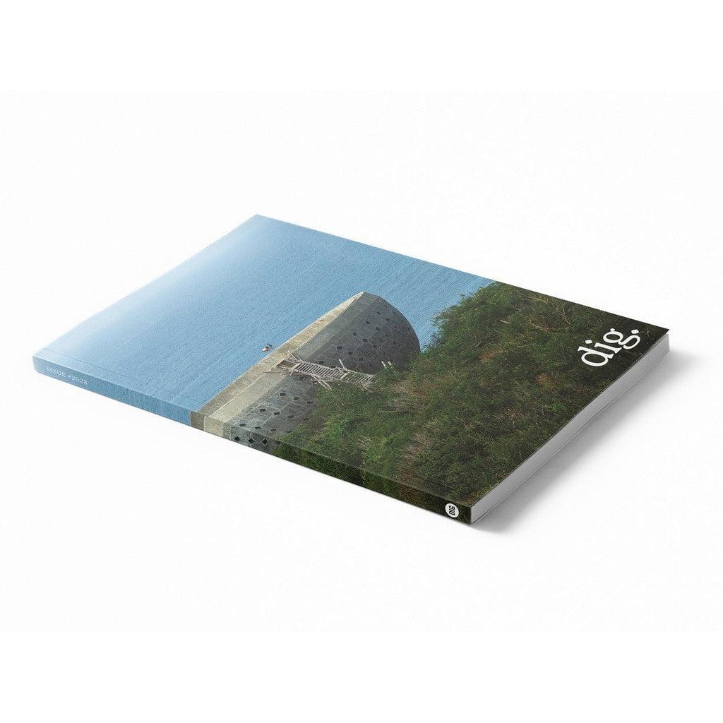 A DIG Book 2023 - Photo Annual featuring a stunning photo of a building captured by a talented BMX photographer.