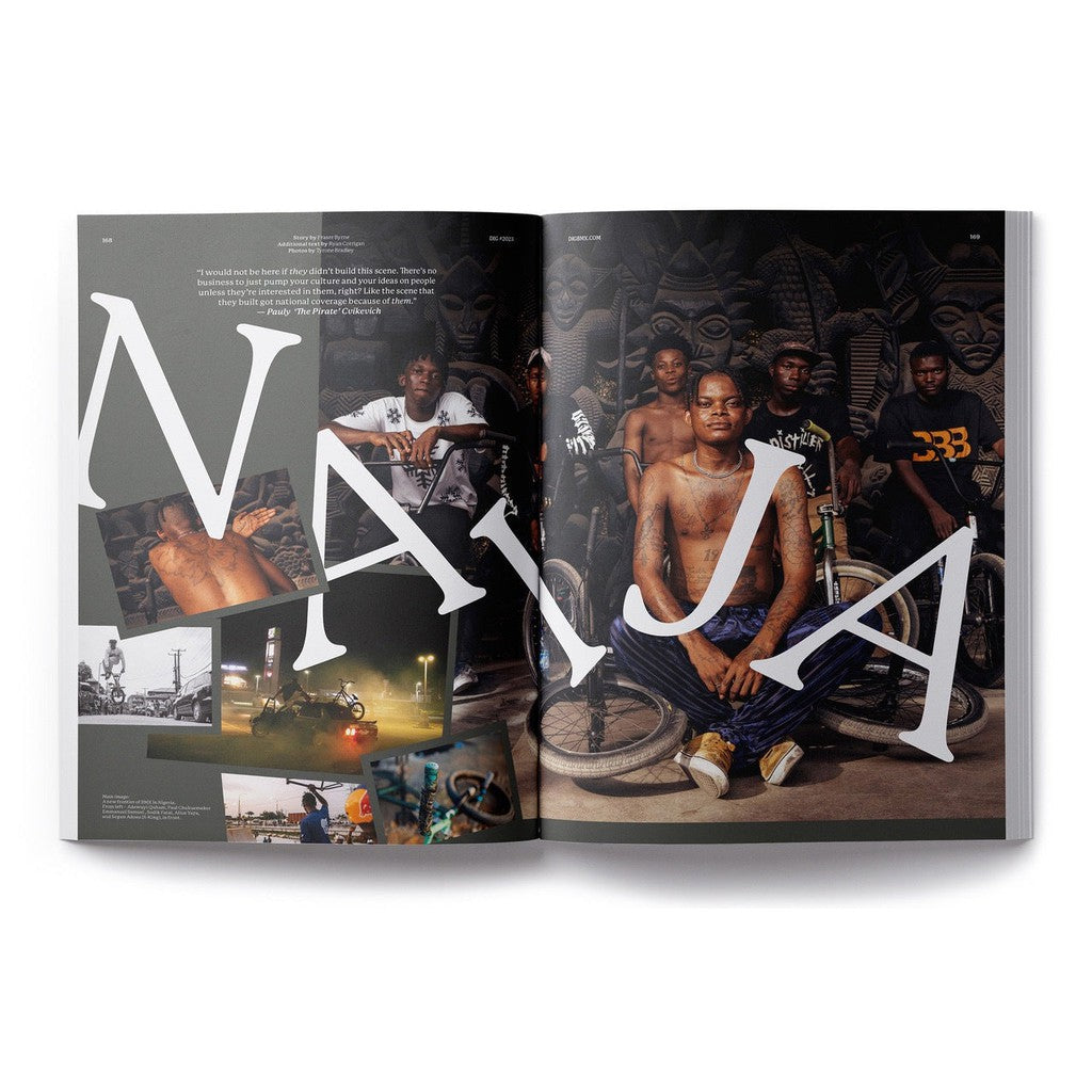 Naija magazine presents its highly anticipated DIG Book 2023 - Photo Annual, a photo annual/collector's edition. Featuring captivating visuals captured by a renowned BMX photographer. Don't miss out on the latest.