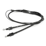 The Eclat Classic Brake Cable is a black replacement cable with two metal ends and an outer protective sheath, perfect for use as a rotor or gyro cable, shown on a white background.