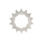 The Echo Alloy Cassette Rear Sprocket is a silver 14-tooth cog CNC machined from 7075-T6 aluminium, with technical specs and "ARISE TECHNOLOGIES" engraved around the center.