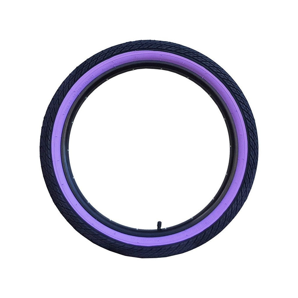 DRS Arrow Tyre (Each) / Black/Purplewall / 2.25