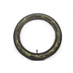 The DRS Arrow 18 Inch Tyre, featuring a green camouflage pattern, is displayed against a white background.