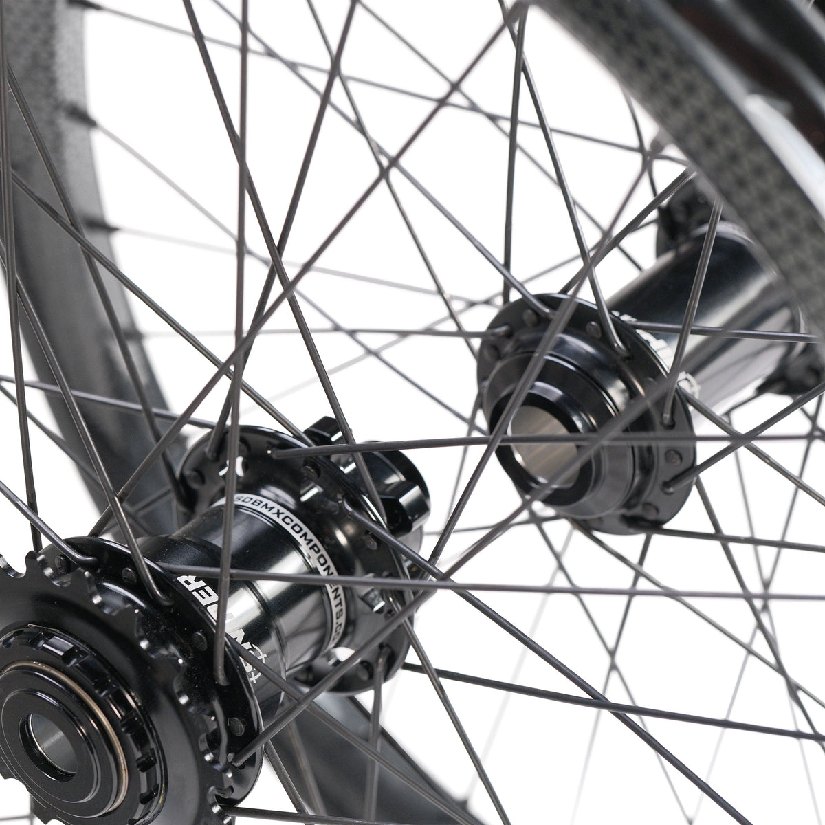 Two SD-X Sniper Evo Pro x SD-X M58 V2 20inch Wheel Sets featuring black hubs and M58 V2 rims.
