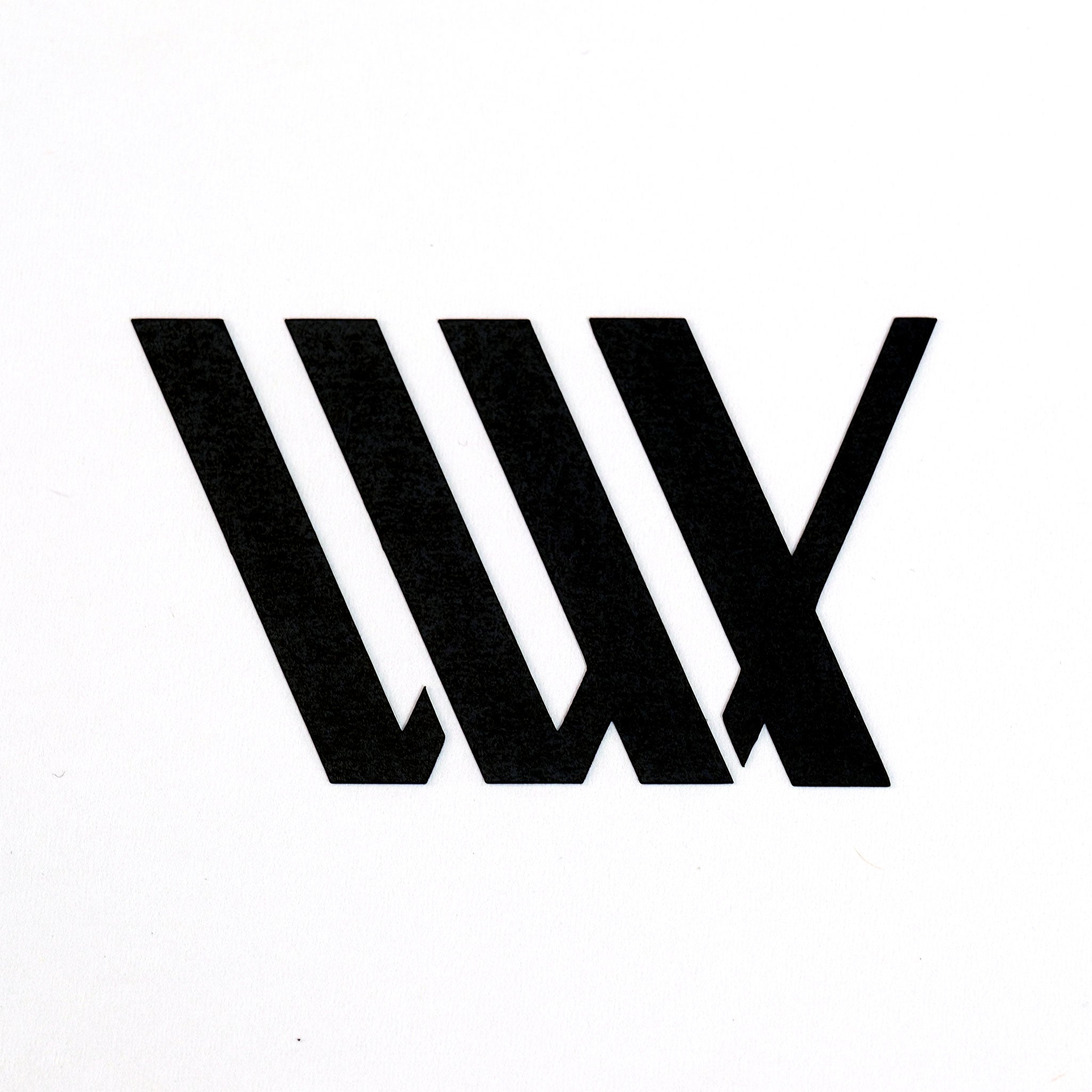 Black "LUX" in bold, geometric letters on a white background—LUXBMX Vinyl Transfer Sticker (Black) adds instant style to any surface.