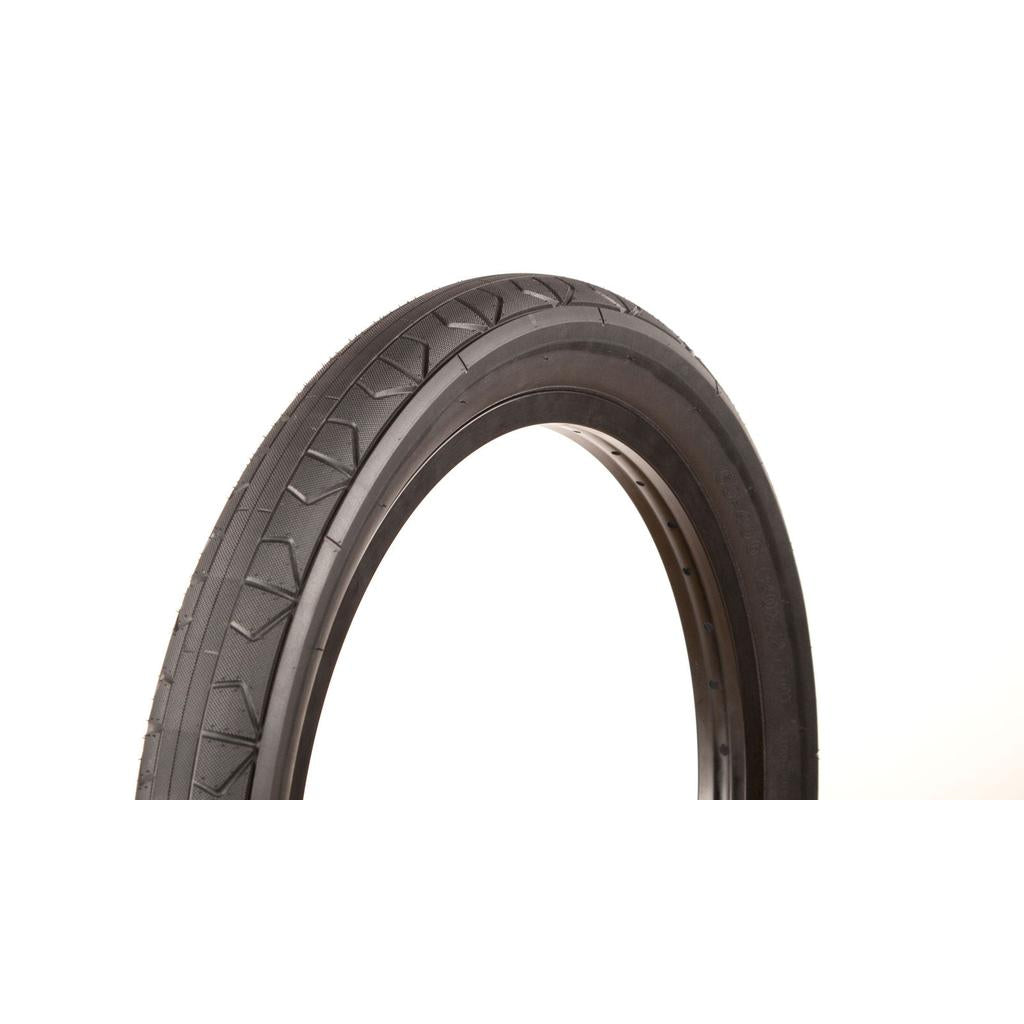 The FITBIKECO F/U Tyre, a black bicycle tire featuring a textured, fast-rolling tread pattern, is displayed on a plain white background.