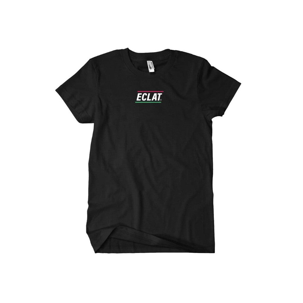 Eclat Pizza Place Embroidered T-Shirt / Black / M