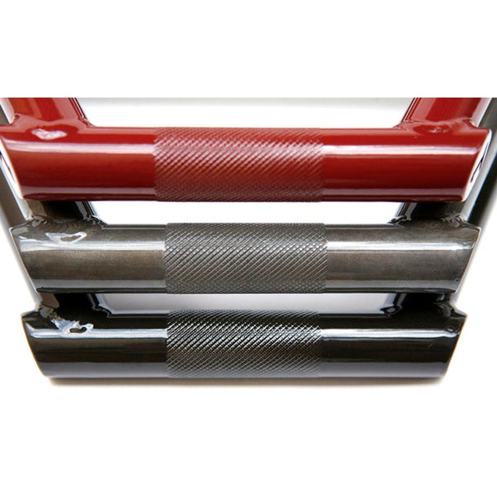 The Terrible One 2024 Elf Bars are shown in red, silver, and black finishes side by side, each with a textured knurled grip section inspired by the classic Terrible One Salt City style.