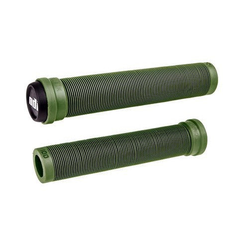 ODI Longneck SLX Flangeless Grips (Soft) / Army Green / Flangeless / 160mm