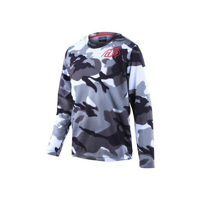 TLD 23 Flowline Youth Jersey / Spray Camo White / Youth XL