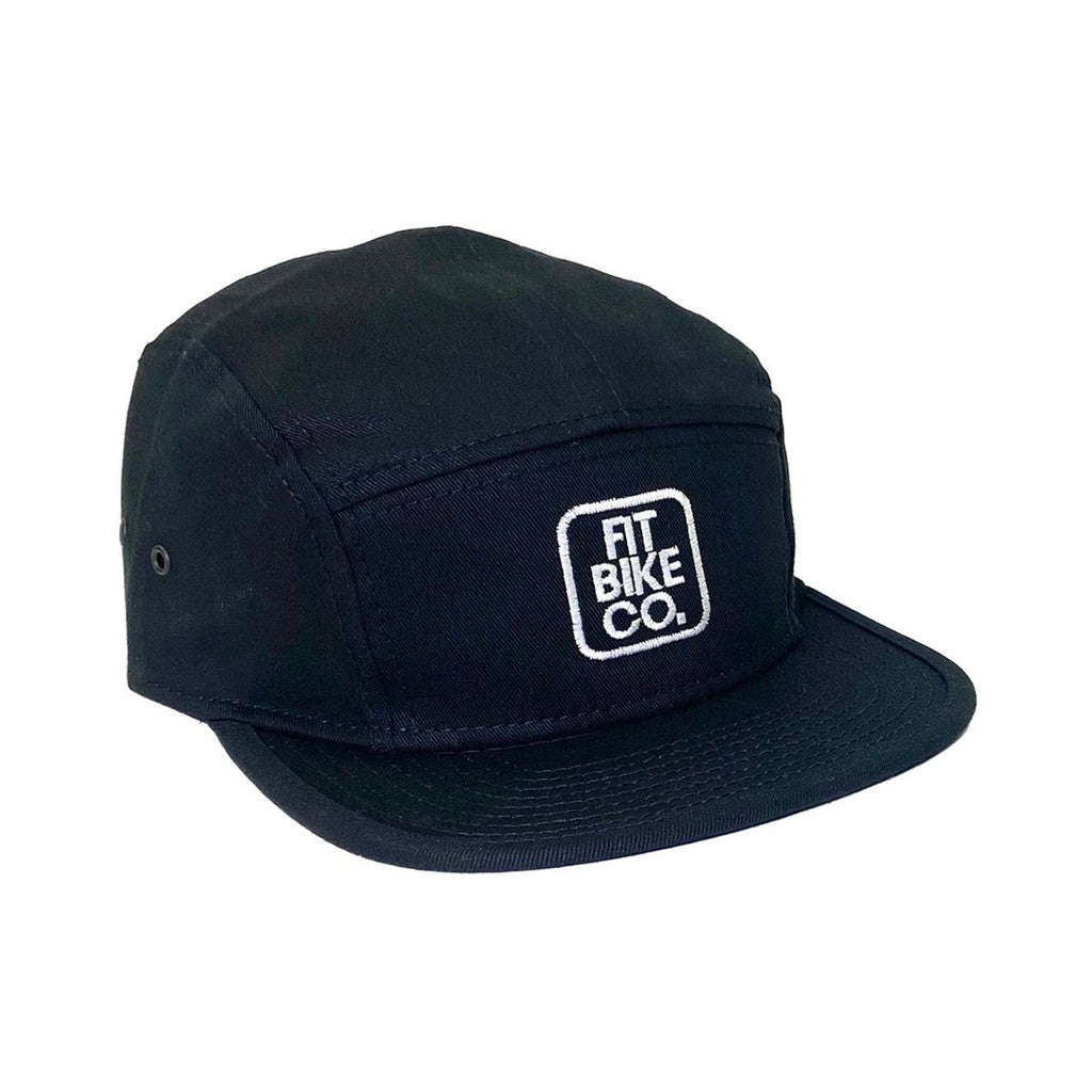 Fit Bike Co Camper 5 Panel Cap / Black / One Size