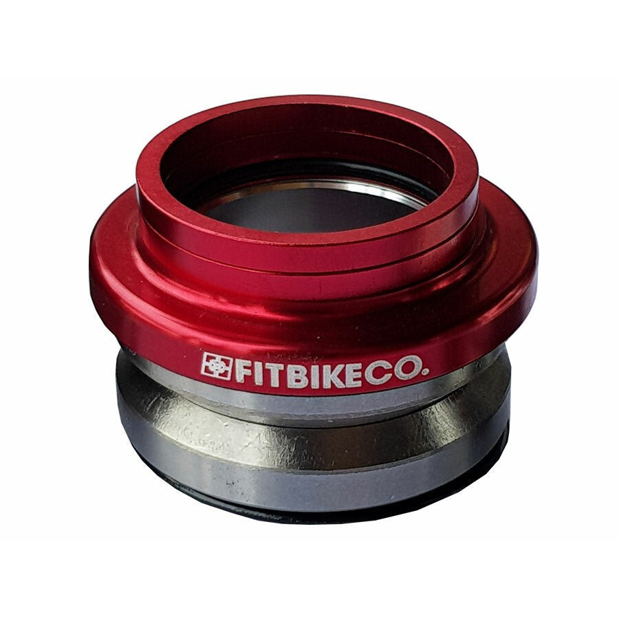 Fit Bike Co Integrated Headset / Red / 1-1/8 Integrated