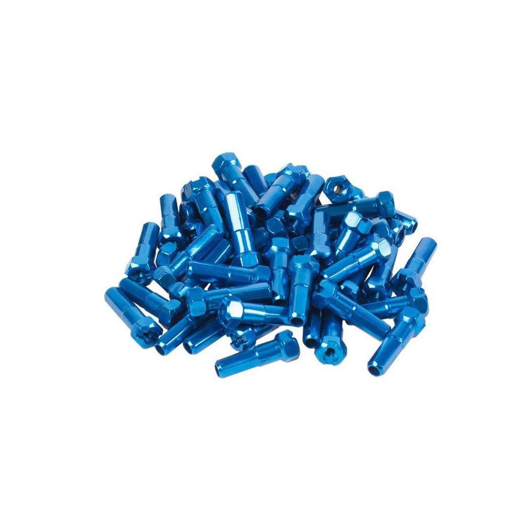 G-Sport Taper-Hex Alloy Nipples (40 Pack) / Blue