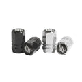 LUXBMX Hex Logo Alloy Valve Cap (Pair)